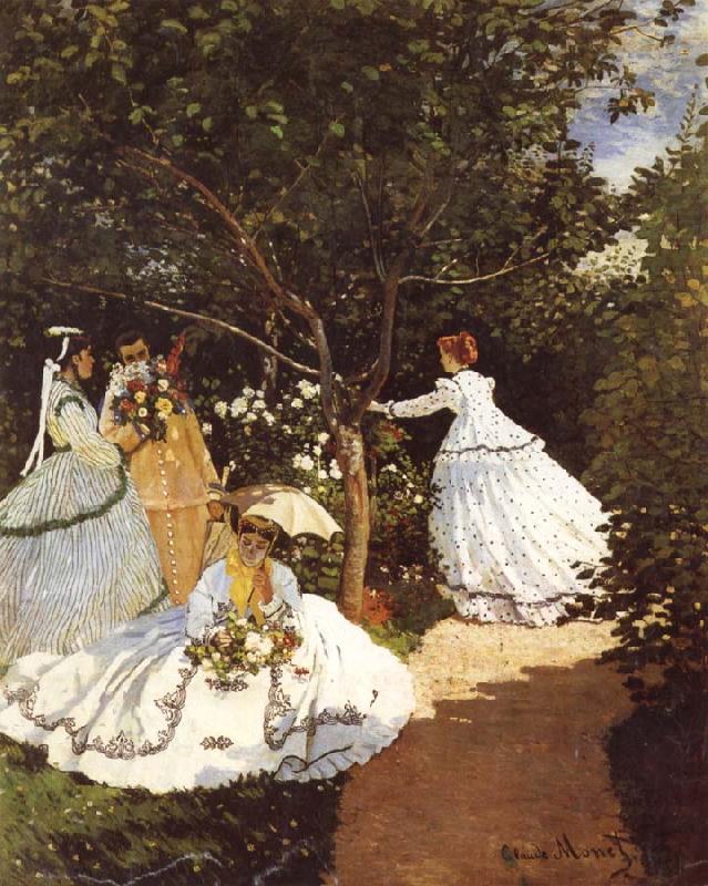 Claude Monet Femmes au jardin Women in the Garden Frauen im Gaten china oil painting image